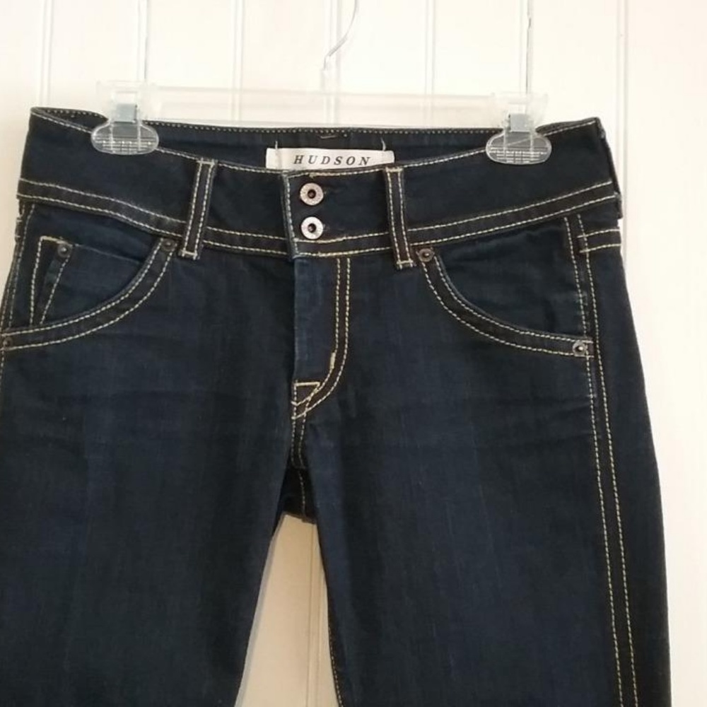 HUDSON Sz 27 Dark Wash Denim Blue Jeans